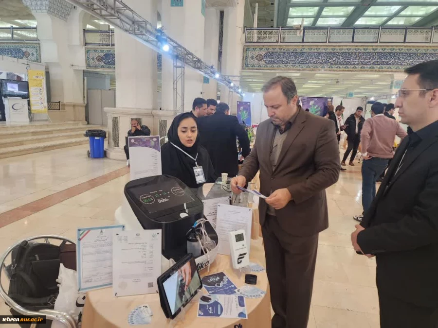 بازدید معاون پژوهش و فناوری دانشگاه فنی و حرفه ای کشور از نمایشگاه دستاوردهای پژوهش، فناوری و فن‌ بازار 6