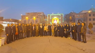 حضور اساتید هیئت علمی دانشگاه ملی مهارت در حرم مطهر عبدالعظیم حسنی (ع) در حاشیه دوره توانمند سازی ضیافت اندیشه اساتید  2