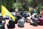 در تجمع دانشگاهیان دانشگاه ملی مهارت استان تهران در دانشکده فنی انقلاب اسلامی و محکومیت نسل کشی رژیم کودکش صهیونیست؛ سردار محمد طهرانی مقدم: محو اسرائیل آرزوی طهرانی مقدم/ پیروزی نزدیک است 3