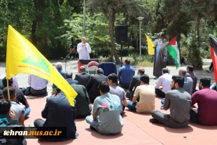 در تجمع دانشگاهیان دانشگاه ملی مهارت استان تهران در دانشکده فنی انقلاب اسلامی و محکومیت نسل کشی رژیم کودکش صهیونیست؛ سردار محمد طهرانی مقدم: محو اسرائیل آرزوی طهرانی مقدم/ پیروزی نزدیک است 3