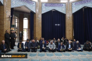 مراسم ترحیم و یادبود همکار فقید، شادروان سید محمود میرحجازی و جمعی از درگذشتگان دانشکده فنی انقلاب اسلامی در مسجد مسجدالشهداء دانشکده فنی انقلاب اسلامی