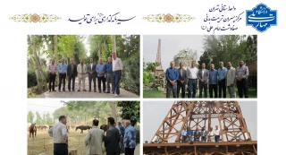 بازدید کارکنان آموزشکده ملی مهارت کشاورزی و تربیت بدنی صفادشت از باشگاه سوار‌ کاری دشت بهشت شهرستان ملارد