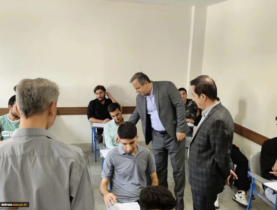 بازدید سرزده رییس دانشگاه ملی مهارت استان تهران از حوزه امتحانات پایان ترم دانشکده شهید شمسی پور 11