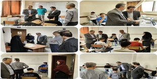 بازدید سرزده رییس دانشگاه ملی مهارت استان تهران از حوزه امتحانات پایان ترم دانشکده شهید شمسی پور 2
