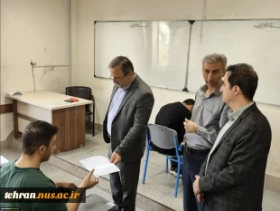بازدید سرزده رییس دانشگاه ملی مهارت استان تهران از حوزه امتحانات پایان ترم دانشکده شهید شمسی پور 4