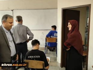 بازدید سرزده رییس دانشگاه ملی مهارت استان تهران از حوزه امتحانات پایان ترم دانشکده شهید شمسی پور 5