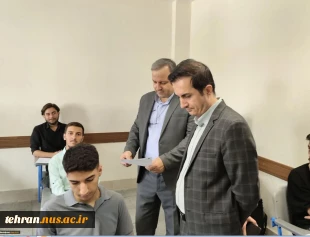 بازدید سرزده رییس دانشگاه ملی مهارت استان تهران از حوزه امتحانات پایان ترم دانشکده شهید شمسی پور 13