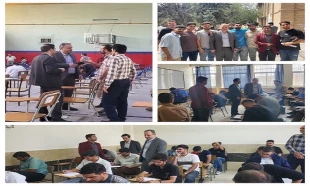 بازدید رییس دانشگاه ملی مهارت استان تهران از روند برگزاری امتحانات پایان ترم نیمسال دوم سال تحصیلی 1404در دانشکده فنی انقلاب اسلامی 2