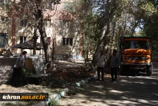پاکسازی و جمع‌آوری نخاله‌های محوطه دانشکده فنی انقلاب اسلامی با همکاری شهرداری منطقه 18 تهران 14