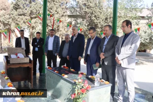 در آستانه آغاز سال تحصیلی جدید و همزمان با فرارسیدن هفته دفاع مقدس صورت پذیرفت؛

بازدید معاون آموزشی دانشگاه ملی مهارت از کارگاه‌های آموزشی دانشکده فنی انقلاب اسلامی و برگزاری مراسم گرامیداشت هفته دفاع مقدس و آیین گلاب شویی در جوار مقبره مطهر شهدای گمنا