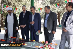 در آستانه آغاز سال تحصیلی جدید و همزمان با فرارسیدن هفته دفاع مقدس صورت پذیرفت؛

بازدید معاون آموزشی دانشگاه ملی مهارت از کارگاه‌های آموزشی دانشکده فنی انقلاب اسلامی و برگزاری مراسم گرامیداشت هفته دفاع مقدس و آیین گلاب شویی در جوار مقبره مطهر شهدای گمنا