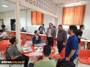 بازدید رییس دانشگاه ملی مهارت استان تهران از سلف‌سرویس دانشجویی دانشکده شهید شمسی‌پور 2