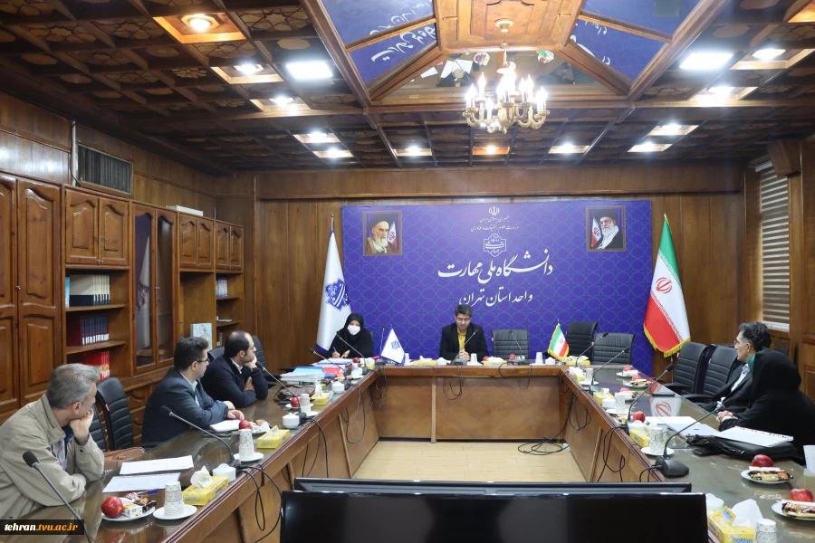 جلسه کارگروه ترفیعات اعضای هیئت علمی دانشگاه ملی مهارت استان تهران 2