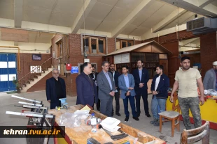 بازدید رئیس دانشگاه ملی مهارت از فعالیت‌های گروه جهادی دانشکده انقلاب اسلامی 4